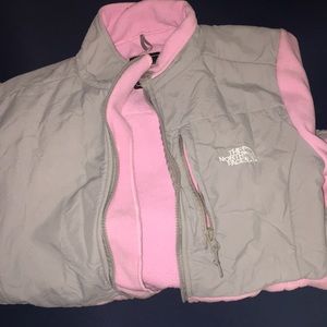 Pink and Grey Northface Denali